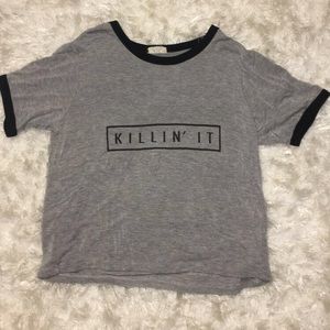 Grey Brandy Tee